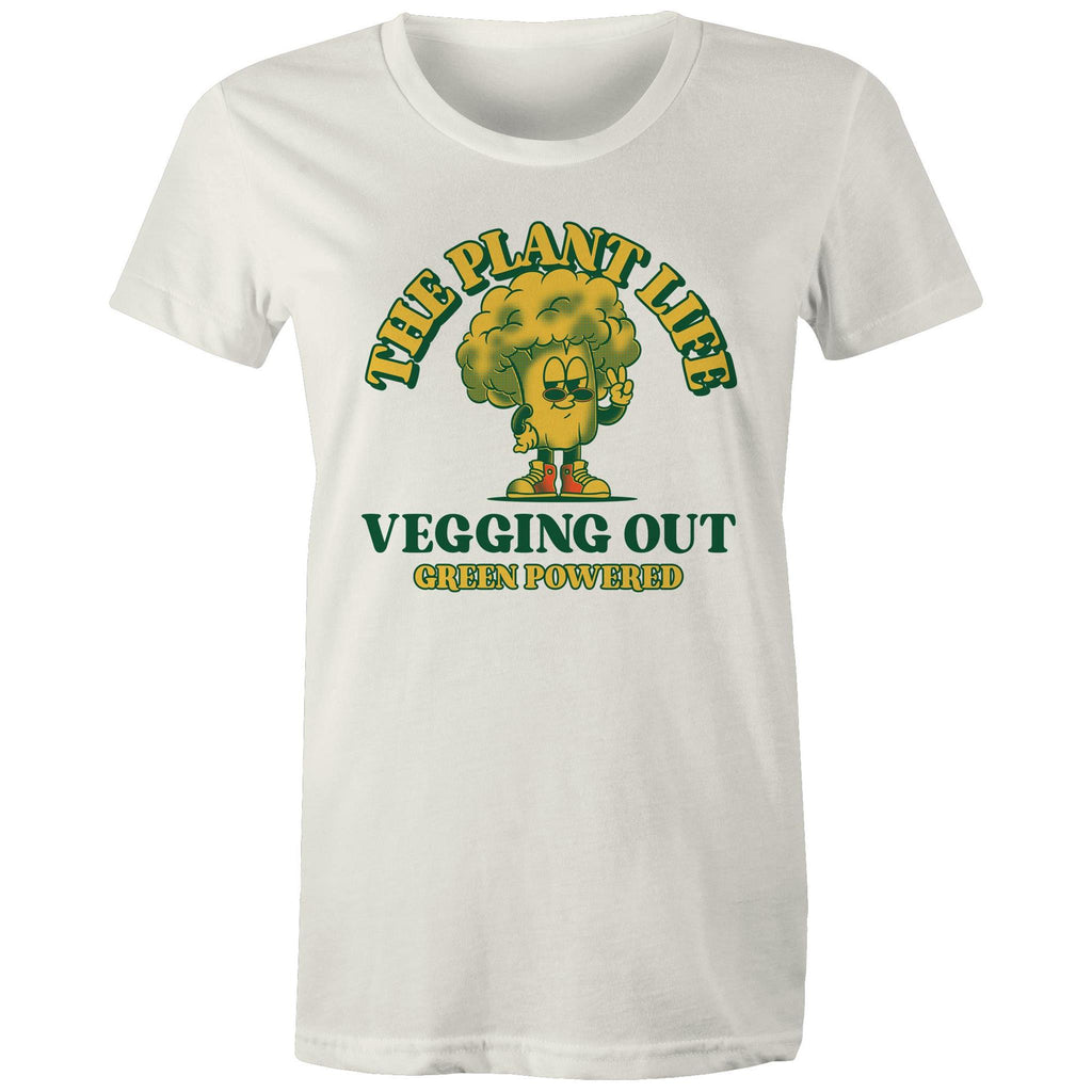 The Plant Life, Vegetarian - Womens T-shirt Natural Womens T-shirt Plants Printed In Australia