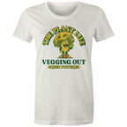 The Plant Life, Vegetarian - Womens T-shirt Natural Womens T-shirt Plants Printed In Australia