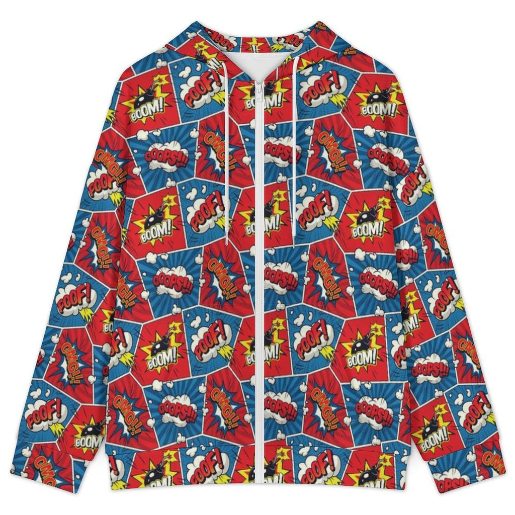 Comic Book Women's Full-Zip Hoodie