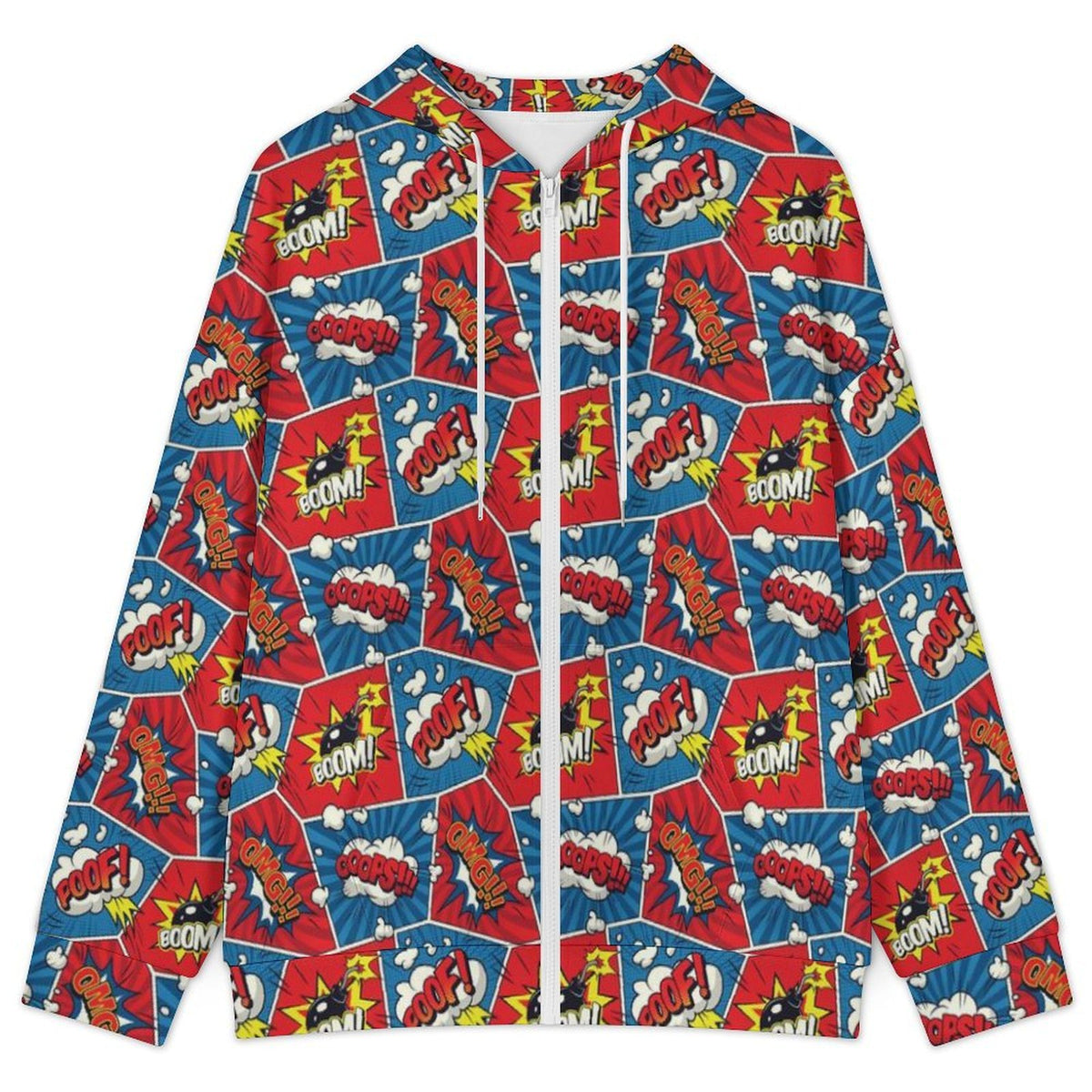 Comic Book Women's Full-Zip Hoodie