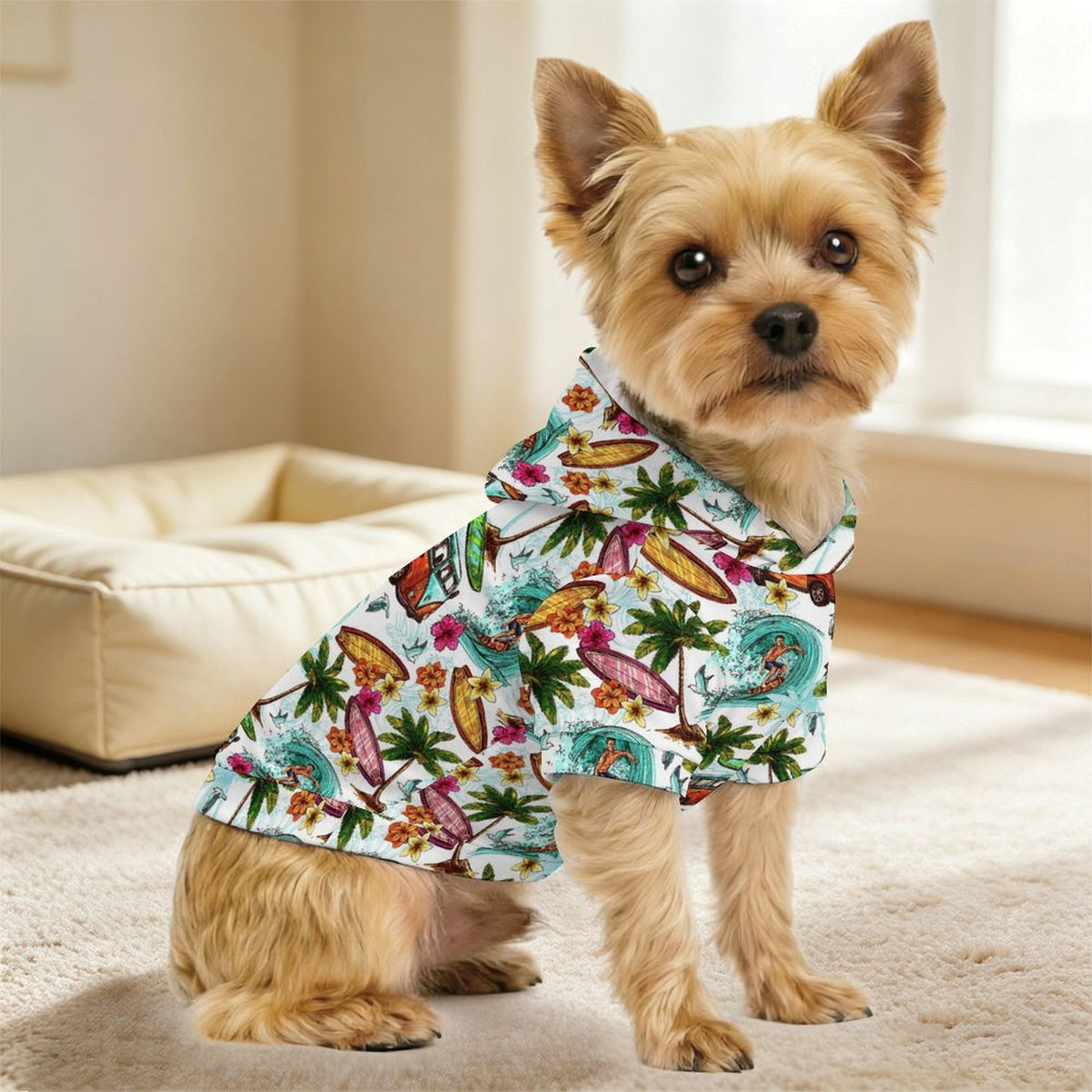 Surfing Safari Pet Hoodie (Small Size)