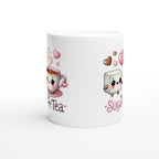 You're The Sugar To My Tea, Valentine - White 11oz Ceramic Mug White 11oz Mug Food Globally Fulfilled Love