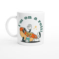 Hot Dog, I'm On A Roll White 11oz Ceramic Mug Default Title White 11oz Mug food Globally Fulfilled Retro