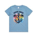 Cruise Squad, Anchor Kids Cruise T-shirt Carolina Blue Kids Cruise T-shirt Cruise Printed In Australia