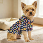 Groovy Flowers Pet Hoodie (Small Size)