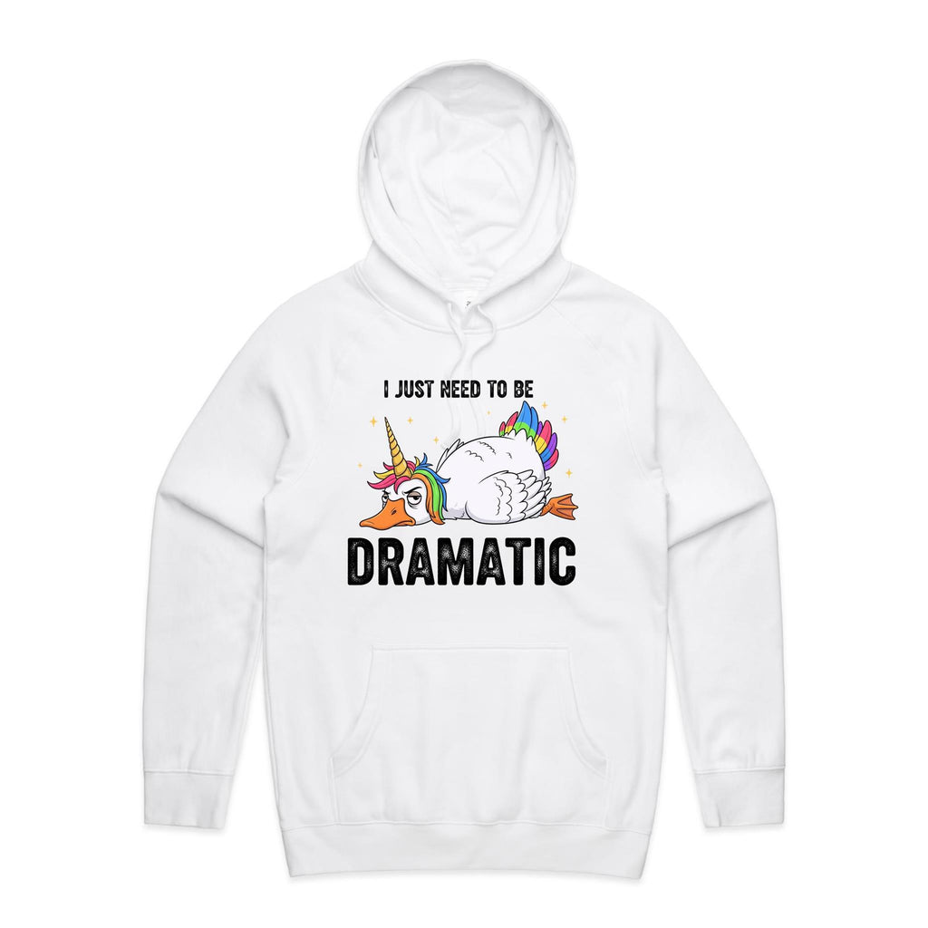 Dramatic Rainbow Goose Men's AS Colour Hoodie White Mens Hoodie animal Printed In Australia