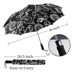 Monsters In Black And White - Semi-Automatic Foldable Umbrella (Model U12) Semi-Automatic Foldable Umbrella (U12)