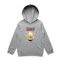 Sweet And Salty, Ice Cream And Fries Kids AS Colour Hoodie Grey Marle Kids Hoodie Printed In Australia