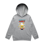 Sweet And Salty, Ice Cream And Fries - Kids Hoodie Grey Marle Kids Hoodie Printed In Australia