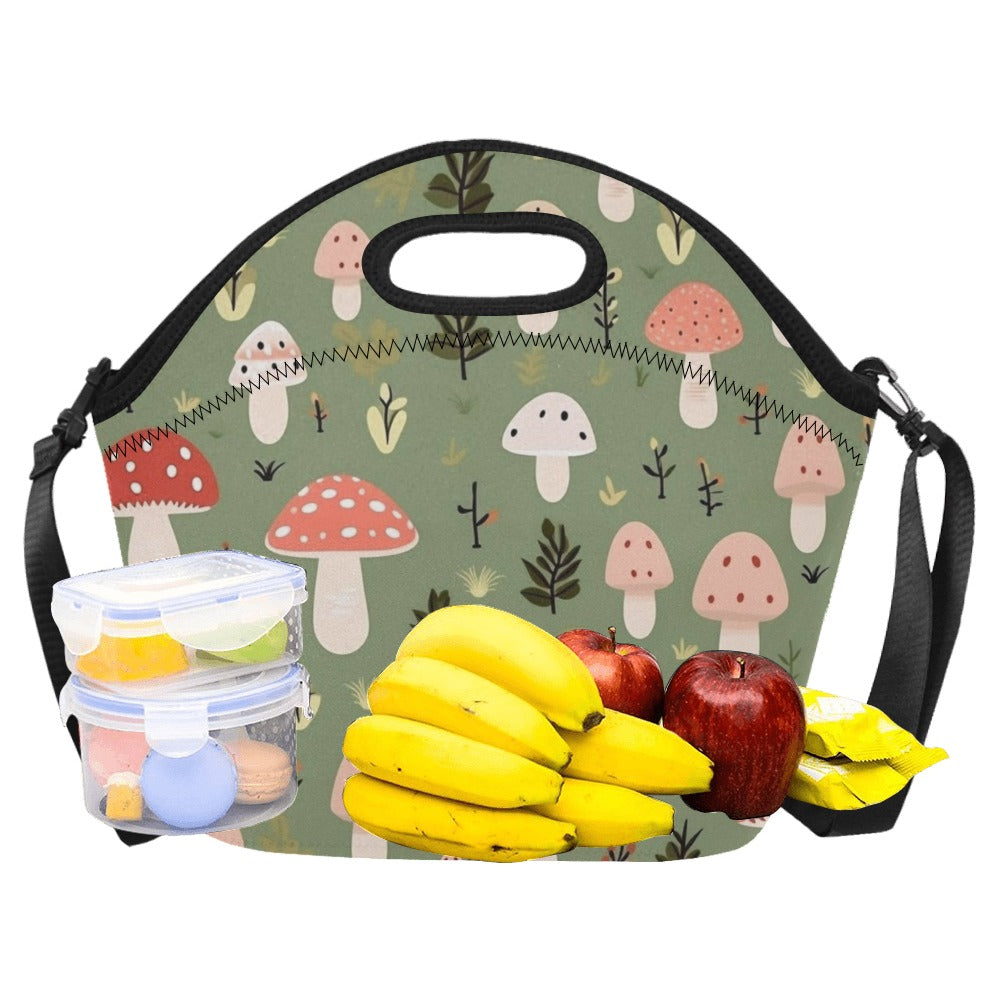Toadstools - Neoprene Lunch Bag Neoprene Lunch Bag Printed Offshore
