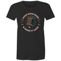 Make Some Noise - Womens T-shirt Black Womens T-shirt Music Printed In Australia