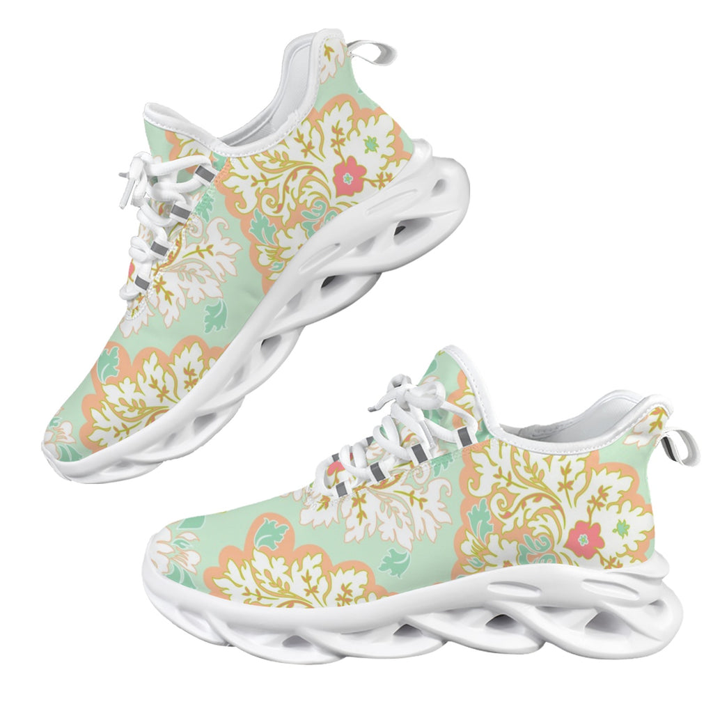 Floral Damask Women's Twisted Sole Sneakers