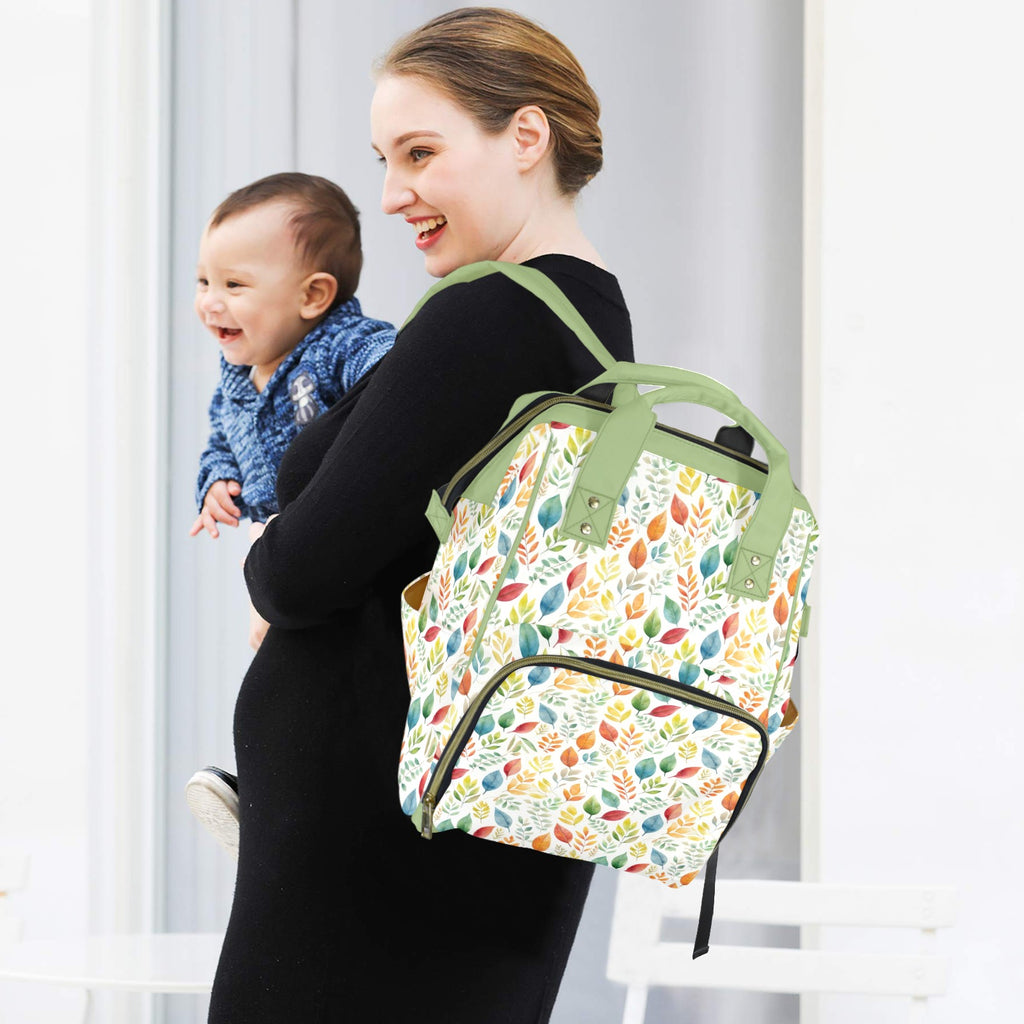 Autumn Leaves - Multi-Function Backpack, Nappy / Diaper Bag