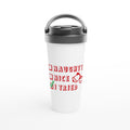 Santa's Christmas List, Naughty, Nice, I Tried - White 15oz Stainless Steel Travel Mug Default Title Christmas Travel Mug Christmas Globally Fulfilled