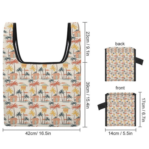 Beach Shack Foldable Shopping Bag Foldable Shopping Bag Printed Offshore Surf