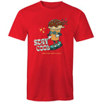Stay Cool, Find Your Happy Place - Mens T-Shirt Red Mens T-shirt Printed In Australia