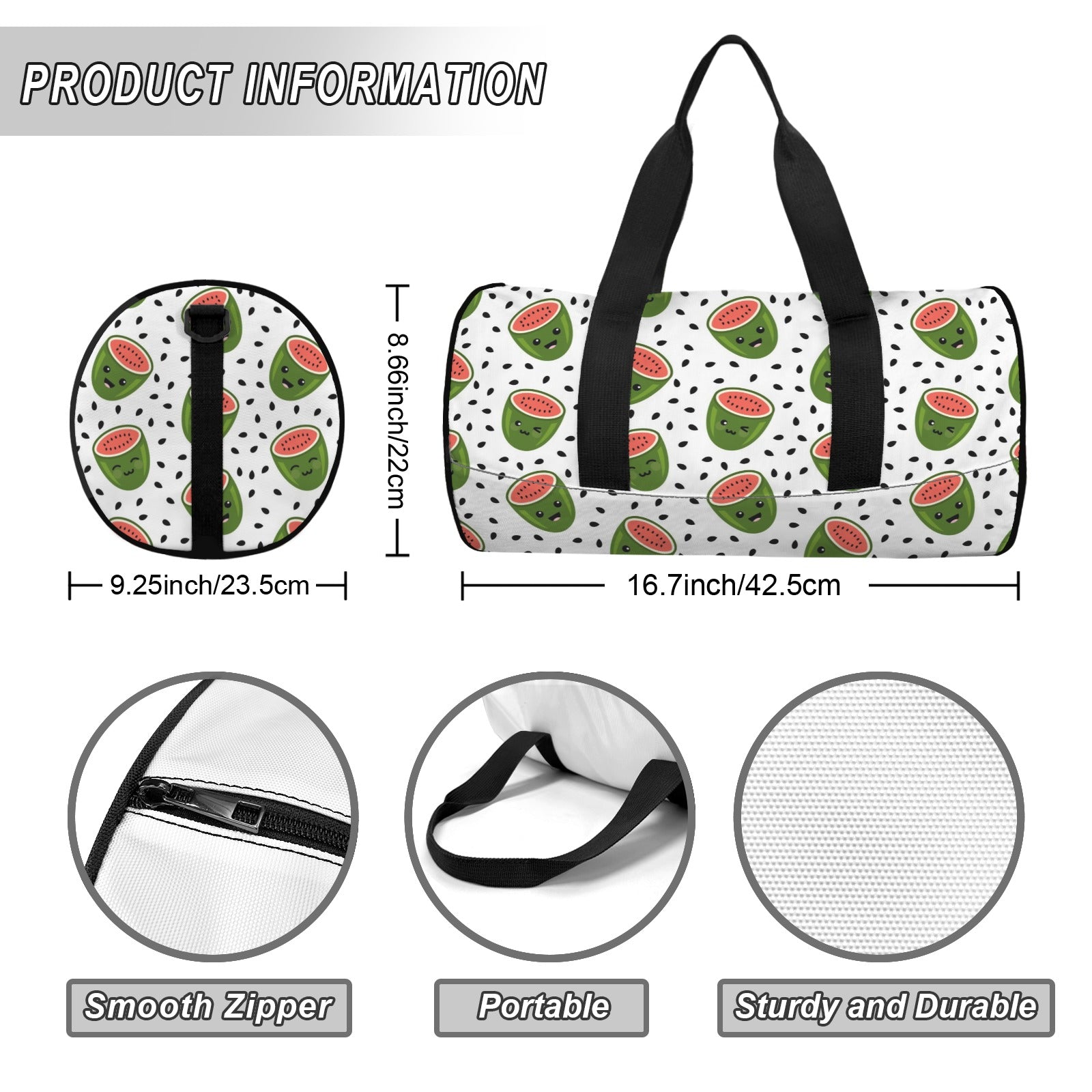 Happy Watermelons Duffle Bag Duffle Bag Printed Offshore