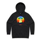 Mornings Need Coffee - Womens Hoodie Black Womens Hoodie Coffee Printed In Australia