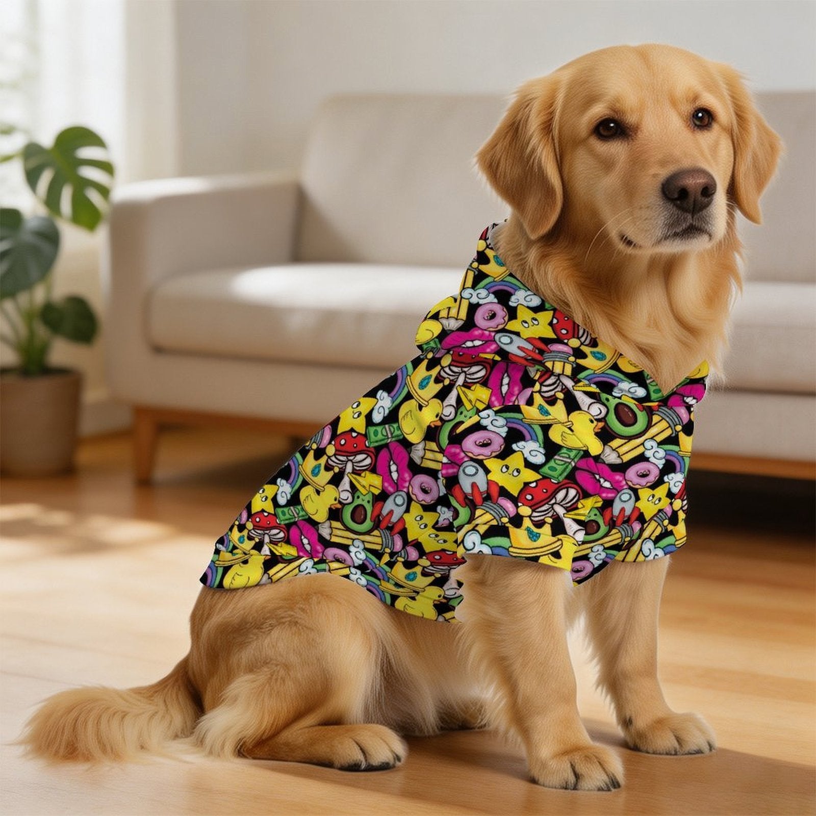 Bright And Cute Pet Hoodie (Large Size)