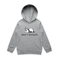 Panda, Don't Disturb Kid's AS Colour Hoodie Grey Marle Kids Hoodie Printed In Australia