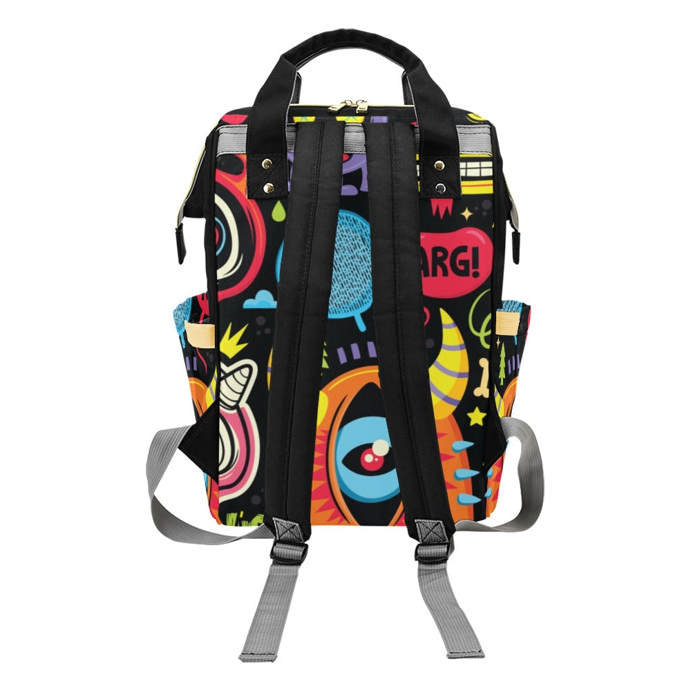 Monster Kids - Multi-Function Backpack, Nappy / Diaper Bag