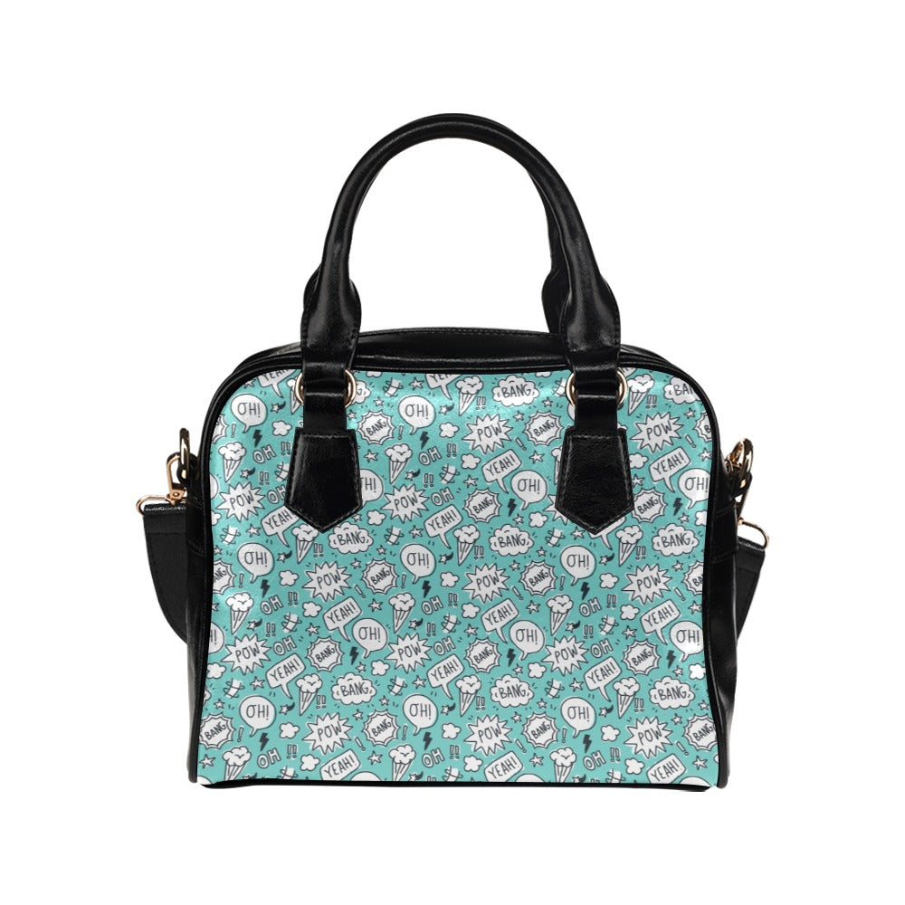 Comic Book Speech Bubbles - Shoulder Handbag (Model 1634) One size Shoulder Handbags (1634)