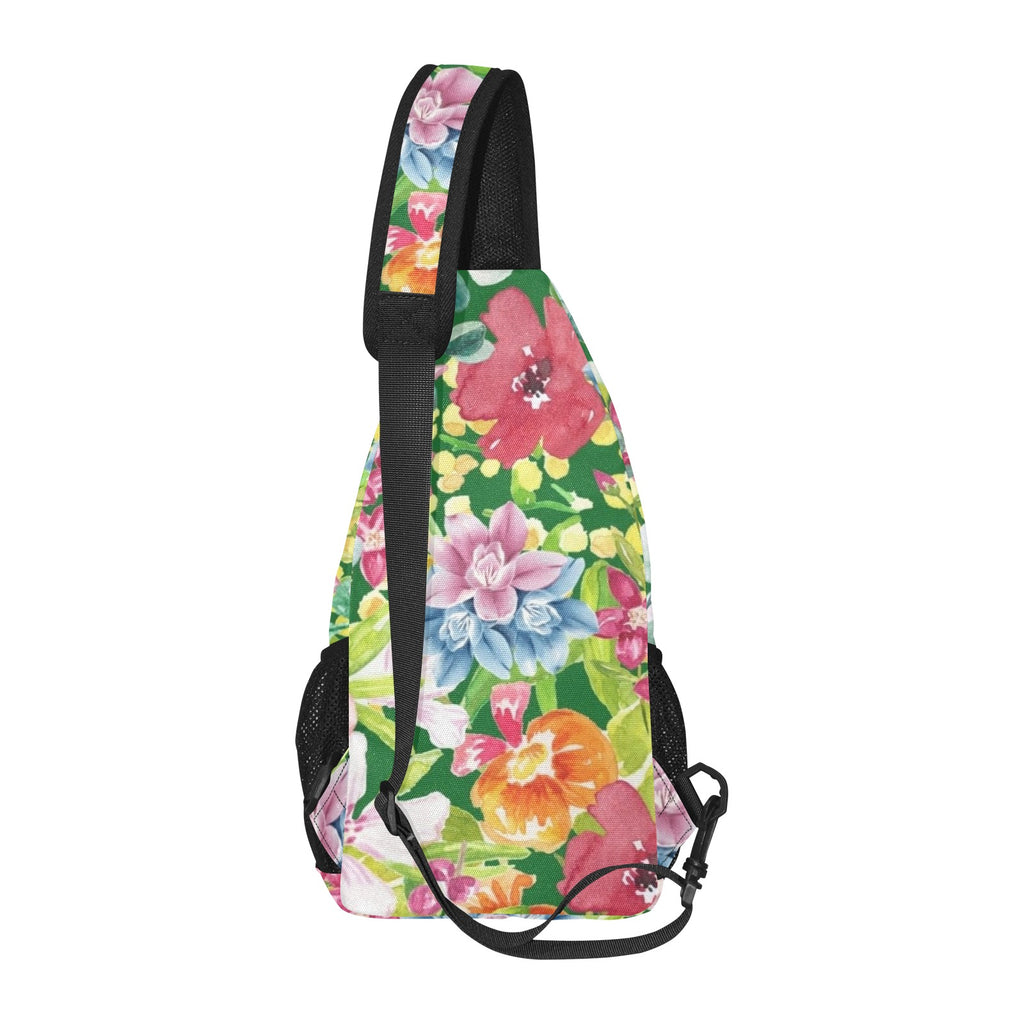 Bright Watercolour Floral - Chest Bag