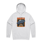 UFO, I Want To Believe - Mens Hoodie White Marle Mens Hoodie Printed In Australia Sci Fi