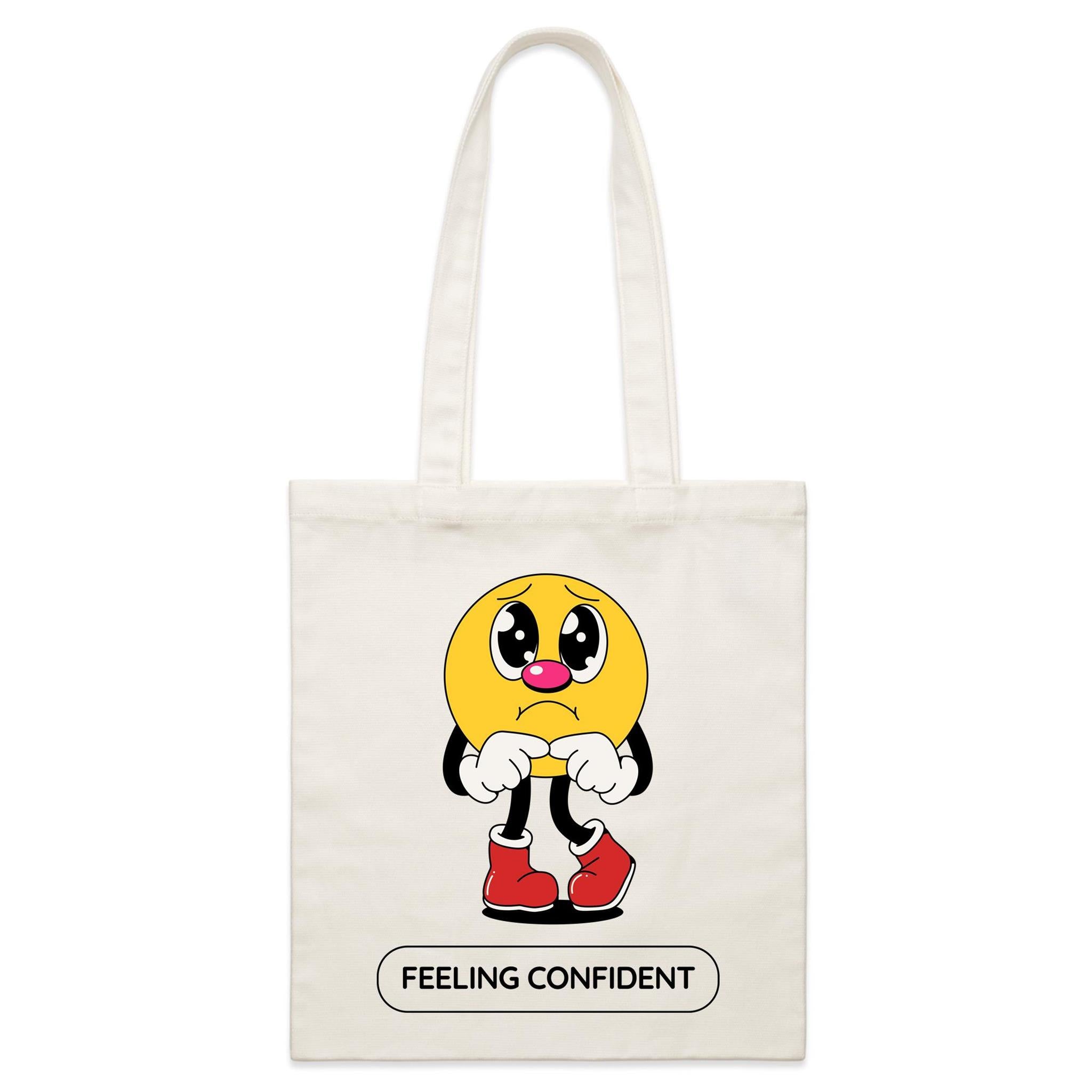 Feeling Confident - Parcel Canvas Tote Bag Default Title Small Tote Bag Printed In Australia