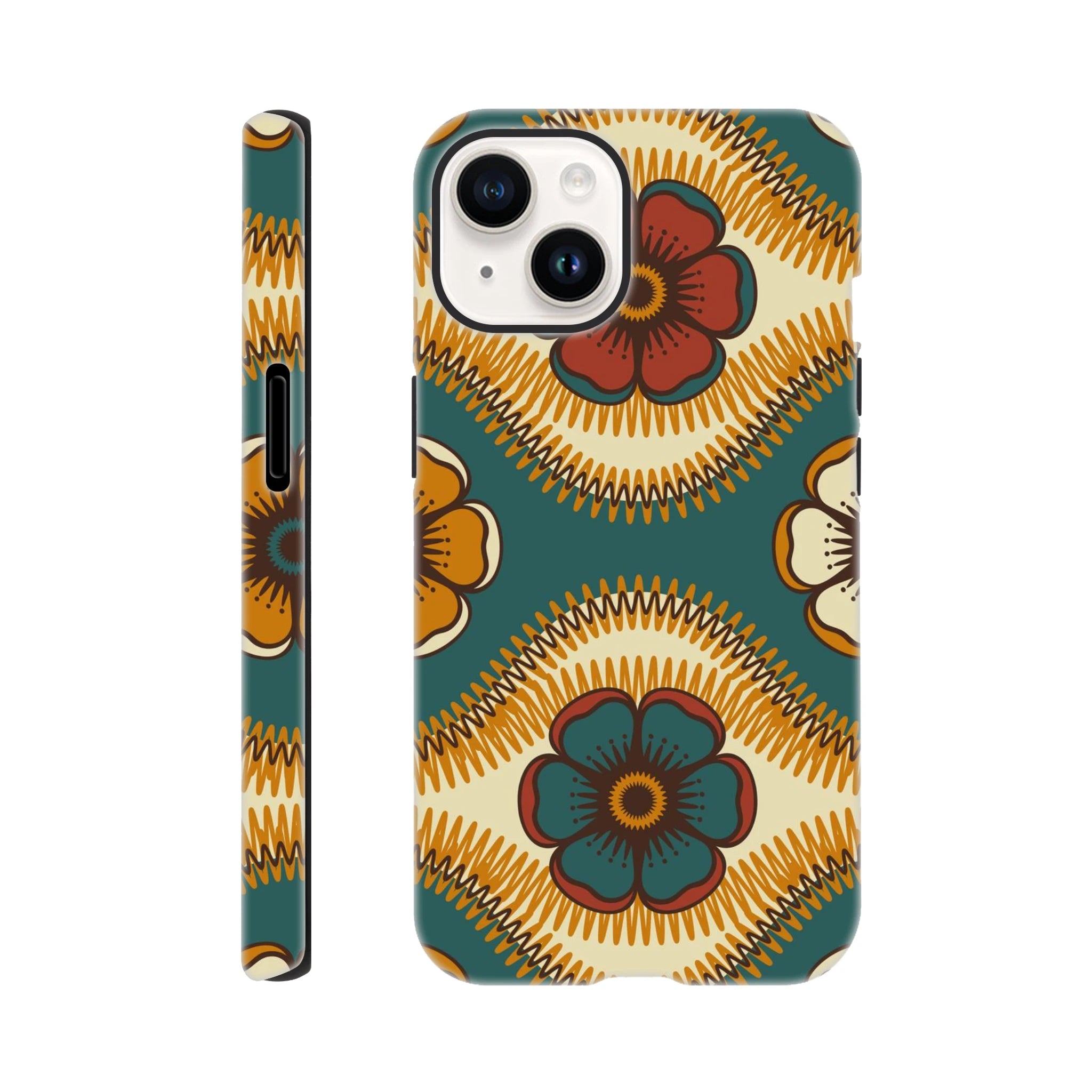 Vintage Floral - Apple iPhone Tough case iPhone 14 iPhone Tough Case Globally Fulfilled Retro
