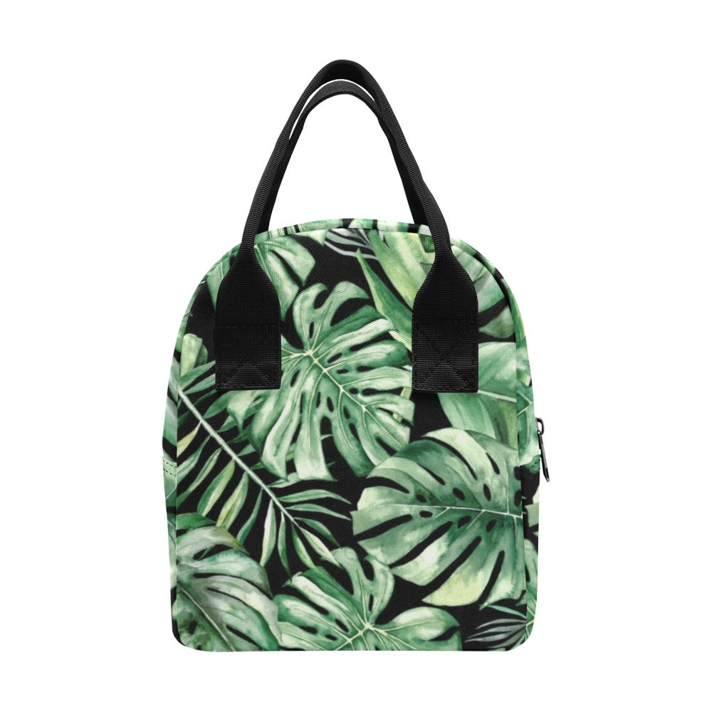 Jungle Leaves - Zipper Lunch Bag Zipper Lunch Bag Printed Offshore