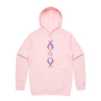 DNA - Mens Hoodie Pink Mens Hoodie Printed In Australia Science