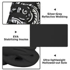 Black And White Swirl Men's Twisted Sole Sneakers