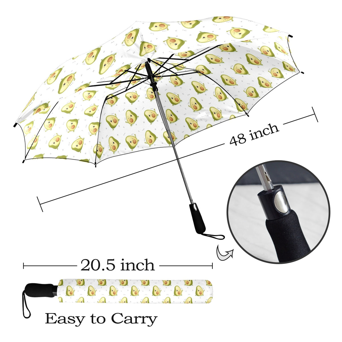 Winking Avocados Umbrella Umbrella Food Printed Offshore