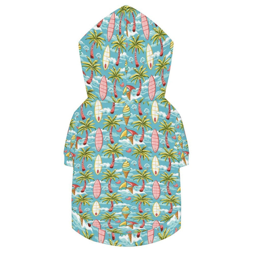 Summer Surf Pet Hoodie (Large Size)