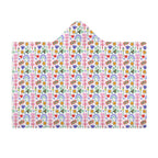 Rainbows And Butterflies Kids Hooded Blanket 100cm x 130cm Kids Hooded Blanket Printed Offshore