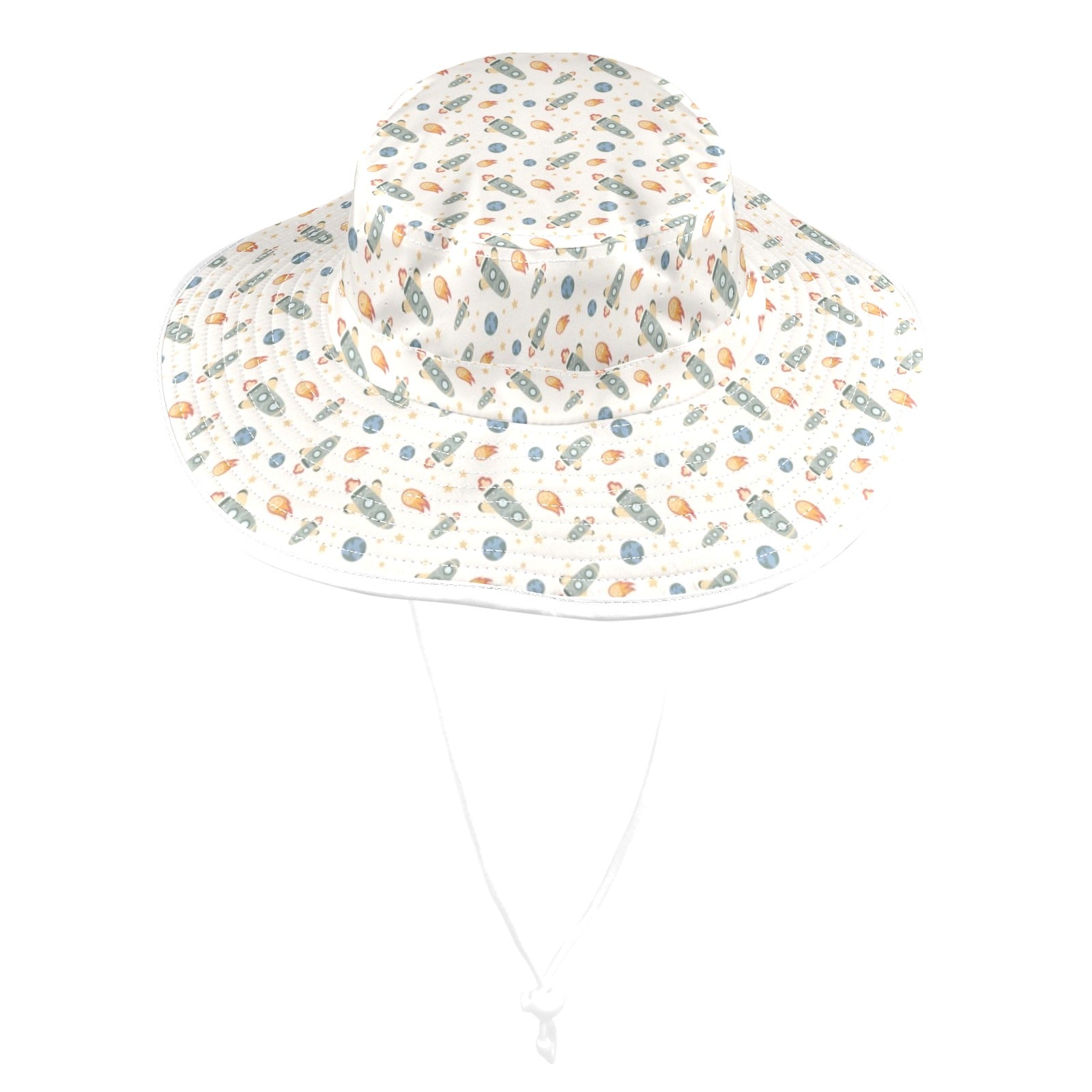 Rockets Wide Brim Bucket Hat Wide Brim Bucket Hat Printed Offshore Space
