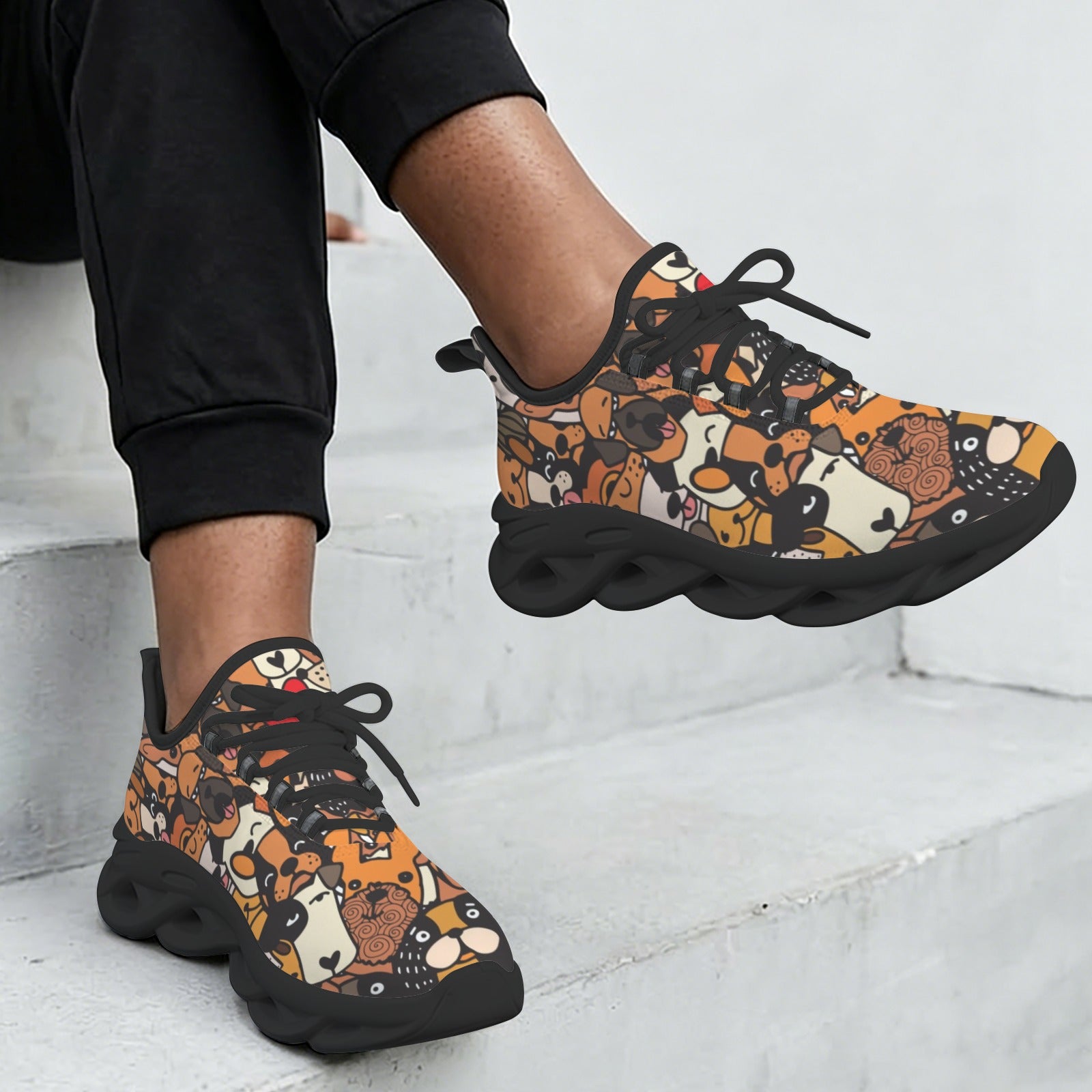 Dog Crowd Women's Twisted Sole Sneakers