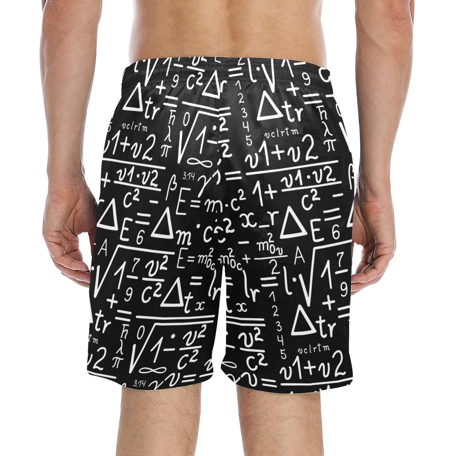 Mathematics - Men's Mid-Length Beach Shorts Men's Mid-Length Beach Shorts Maths Printed Offshore
