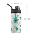 Happy Aliens Kids Water Bottle with Chug Lid (12 oz) One Size Kids Water Bottle with Chug Lid Printed Offshore Sci Fi
