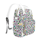 Animal Print In Colour - Multi-Function Backpack, Nappy / Diaper Bag