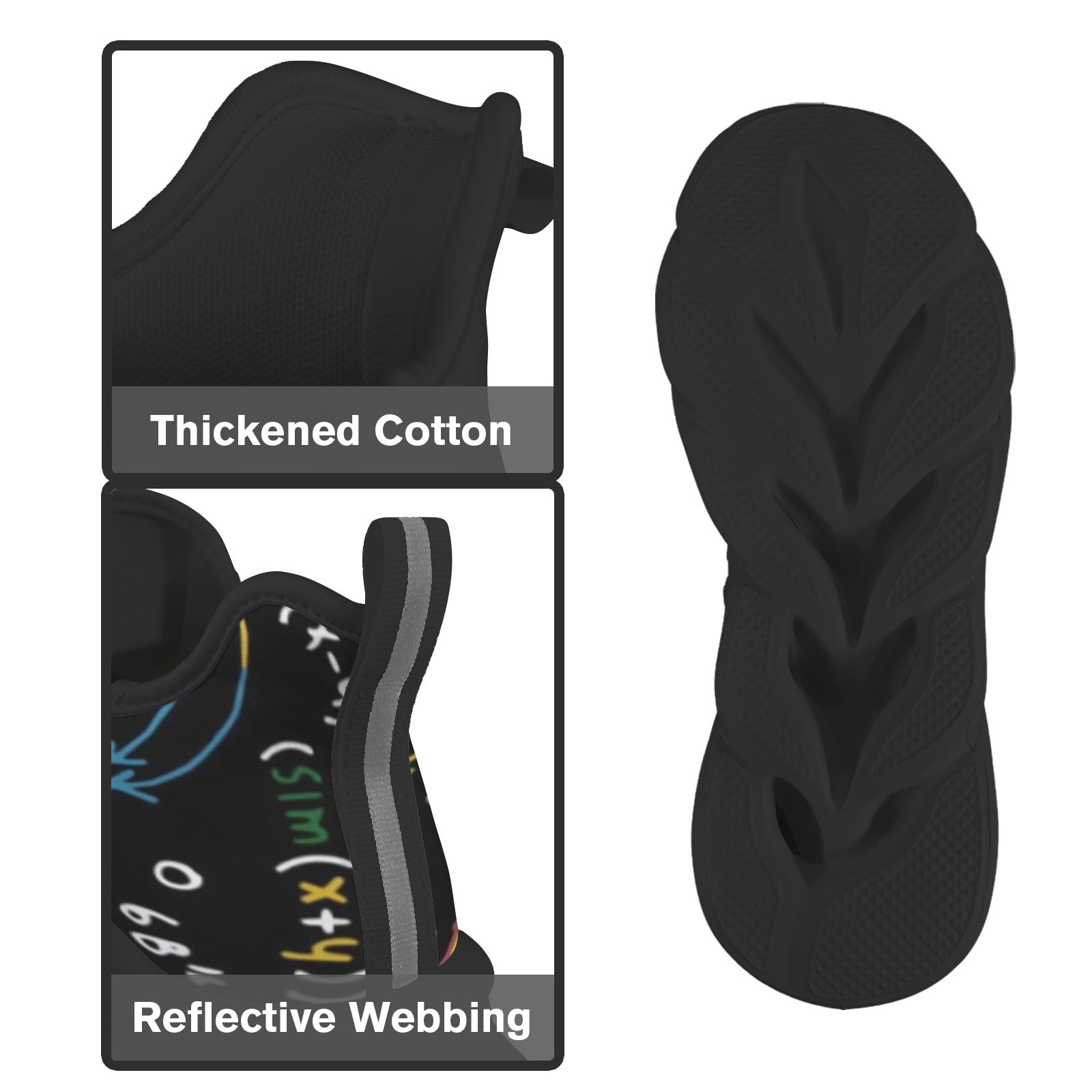 Science Time Blackboard Men's Twisted Sole Sneakers