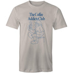 The Coffee Addicts Club - Mens T-Shirt Light Grey Mens T-shirt Coffee Printed In Australia