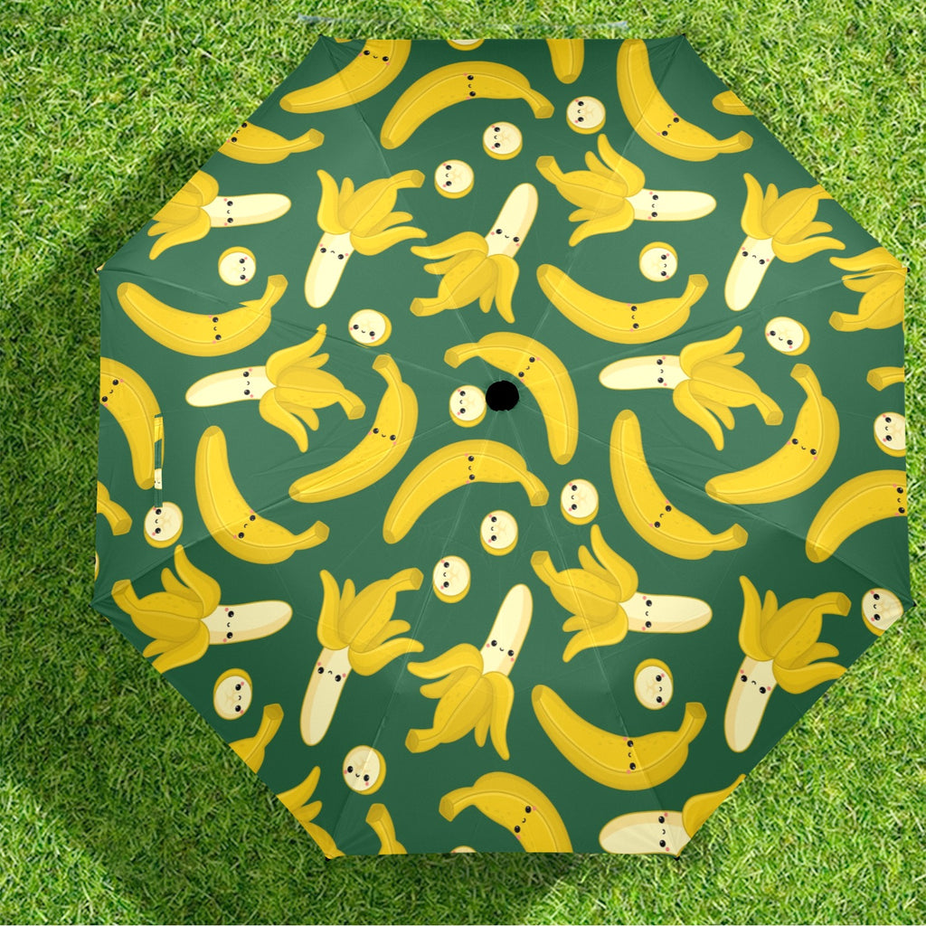 Happy Bananas - Semi-Automatic Foldable Umbrella (Model U12) Semi-Automatic Foldable Umbrella (U12)