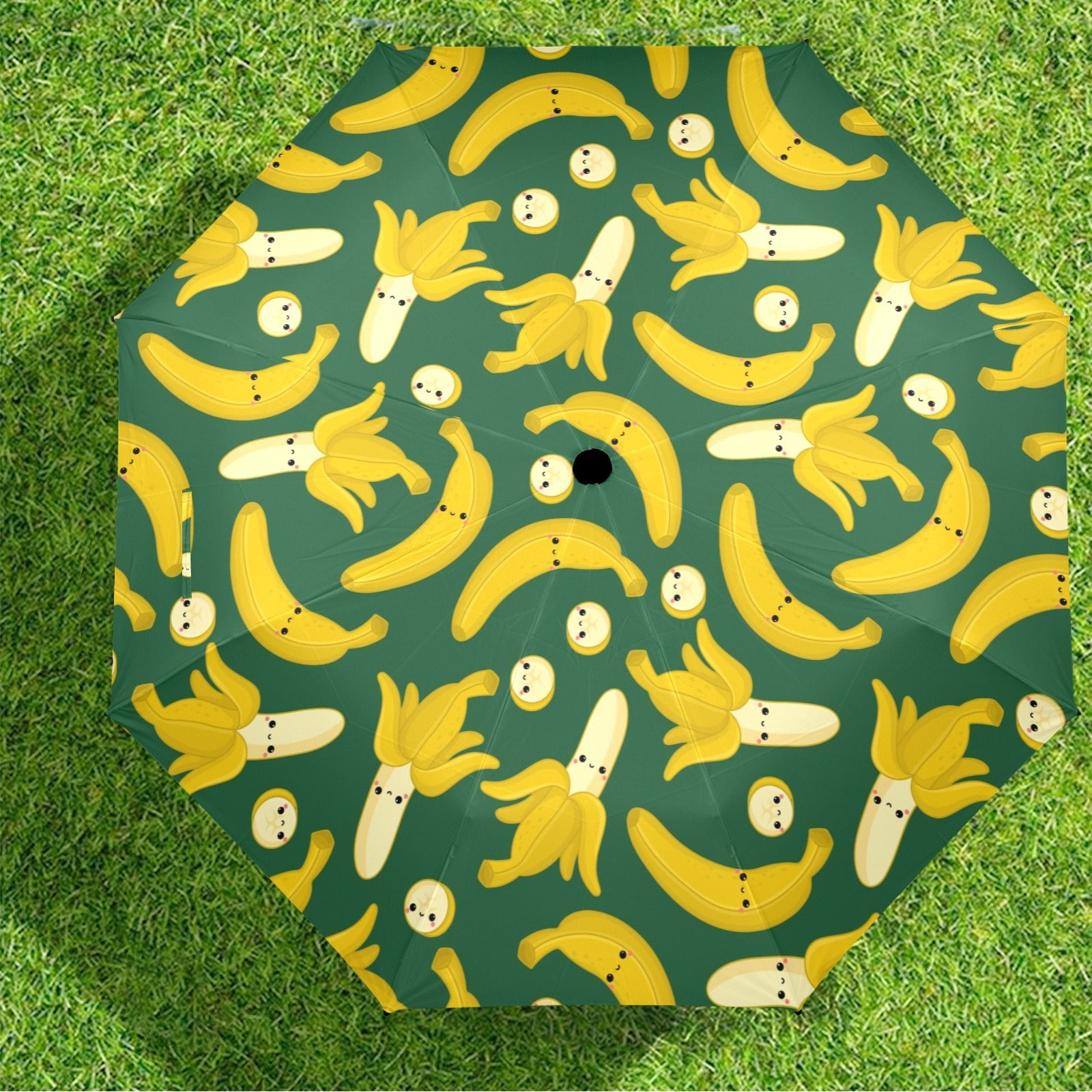 Happy Bananas - Semi-Automatic Foldable Umbrella (Model U12) Semi-Automatic Foldable Umbrella (U12)