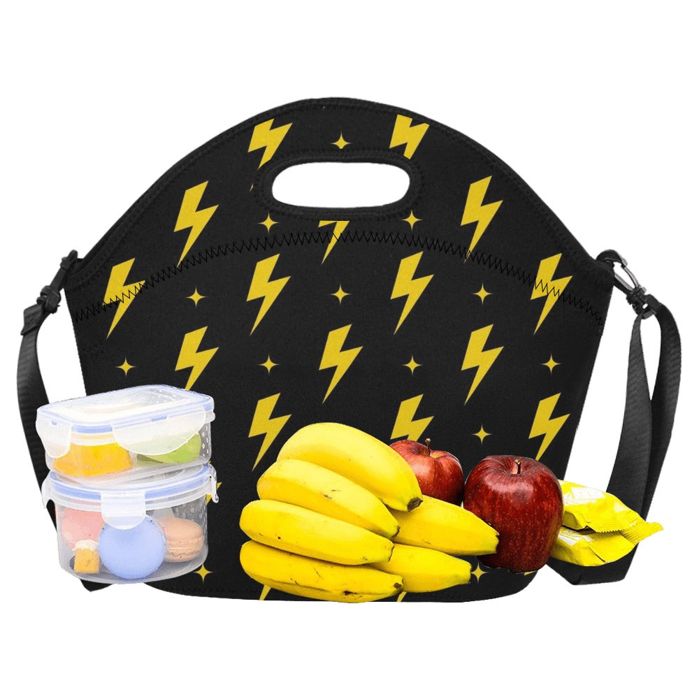 Yellow Lightning - Neoprene Lunch Bag Neoprene Lunch Bag Printed Offshore
