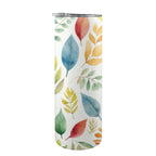 Autumn Leaves - 20oz Tall Skinny Tumbler with Lid and Straw