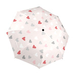 Pretty Hearts - Semi-Automatic Foldable Umbrella (Model U12) One Size Semi-Automatic Foldable Umbrella (U12)