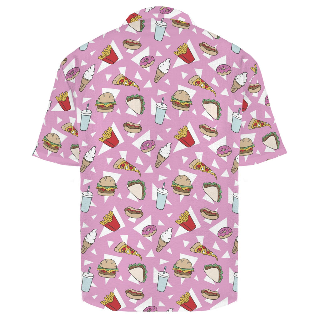 Fast Food Men's Crinkle Hawaiian Shirt