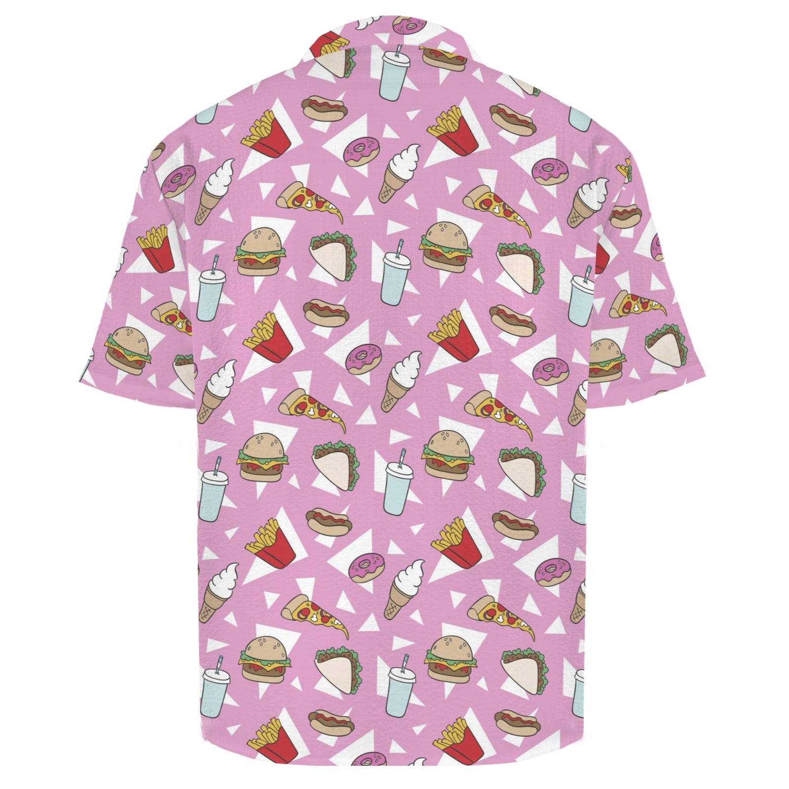 Fast Food Men's Crinkle Hawaiian Shirt